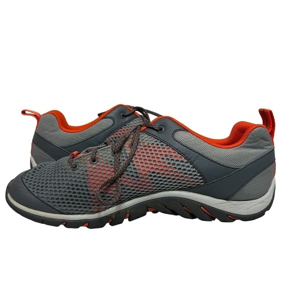 MERRELL MEN'S RAPIDBOW ORANGE MESH TRAIL HIKING SHOES - Picture 6 of 12